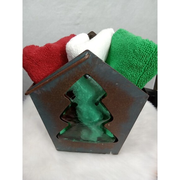 christmas tree candle holder With 3‎ Holiday Towels - Picture 7 of 7